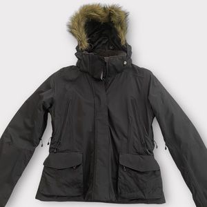 Nordica Women’s Jacket Coat Small Insulated Faux Fur Lined Removable Hood Winter
